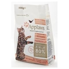 Applaws Katzentrockenfutter mit H�hnchen & Lachs, 1er Pack (1 x 400 g Packung)
