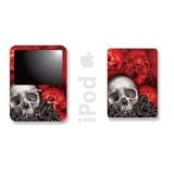 New Apple iPod Nano 3rd Gen Protective Skin, fits all 3G - 4,8gb 3rd Generation Models - BoneCollector - Red
