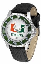 Miami Hurricanes Competitor Men's Watch by Suntime