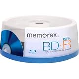 www.allcomputerdeals.com: Memorex 25GB 6X BD-R 15 Packs Spindle Blu-ray Recordable Media CD & DVD Media