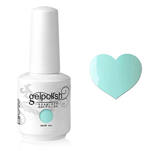 Qimisi Gelpolish Soak-off Gel Polish Lacquer UV LED Gel Polish Nail Art Polish Manicure Varnish 15ml Turquoise