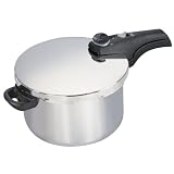 Manttra Smart 6 Quart Stainless Steel Pressure Cooker by Mercantile International