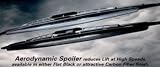 PIAA 93460 Wiper Blades - Super Sporza Silicone Wiper: 24 single; Carbon Fiber