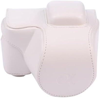 Camerase Shoulder Camera Bag Single Strap Leather Camera Case for Sony NEX-5T &amp; NEX-5R, White