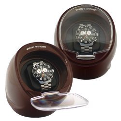 Single automatic watch winder burgundy color with built in MULTI SETTING SMART IC TIMER