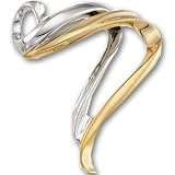 14K White Gold Two Tone Chain Slide 48.75 x 41.75 mm