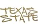 Texas State Bobcats Texas State/ Swoosh/ Stacked/ Gold/ 2 3/4x 6 1/2