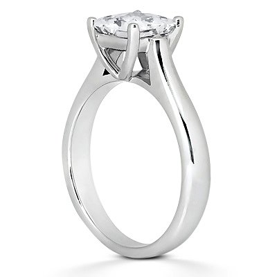 319l%2BQEa1eL 0.986 Ct. Natural Princess Cut Diamond  in Solitaire Mounting