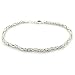 Sterling Silver Square Byzantine Bracelet 7.5