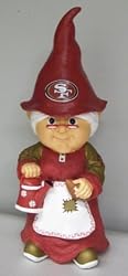 Forever Collectibles NFL San Francisco 49ers Team Female Gnome