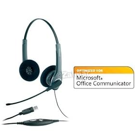 Jabra GN2000 USB OC (20001-291) Stereo SoundTube VoIP USB Headset Optimized for Microsoft Office