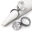 Diamond Design 3D Napkin Rings- Set of 4