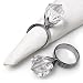 Diamond Design 3D Napkin Rings- Set of 4