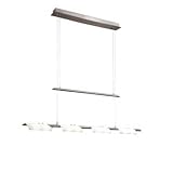 Fabas 2742-49-178 Pendelleuchte G4, Nickel matt, H 140 x L 115 cm