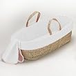 Classic Solid Moses Basket - color: White
