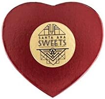 Valentine Dark Chocolate Covered Sea Salt Caramels 12 Pc in Elegant Heart Box