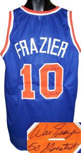 Walt Frazier Signed New York Knicks Jersey - 50 Greatest