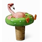 Tropical Pink Cool Flamingo Wine Cork Bottle Topper