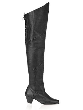Black Pig Leather Thigh - 10