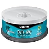 Sony 25DPW47RS2 DVD plus RW Re-Recordable DVD 25-Pack Spindle