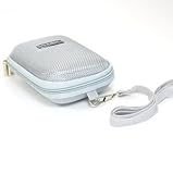 COSMOS New Gray Digital Camera Portable Hard Case/Bag + Cosmos cable tie