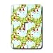 Lee Hiller Designs Holidays Christmas - Retro 60s Ice Skating Christmas Elves Lime Green and Pale Bl