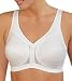 Glamorise Women's MagicLift Front Close Posture Support Bra, White, 38DD