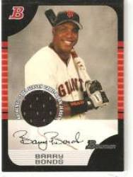 2005 Bowman Relics #100 Barry Bonds - San Francisco Giants (Piece of Authentic Game Used Jersey) (Baseball Cards)