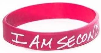 Bracelet - I Am Second Wristband - Pnk by Evangecube