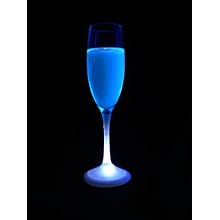 Fortune ProductsLG-6004 Lighted Champagne Real Glass, 2" Diameter x 10.3" Height, 10oz Capacity (Pack of 4)
