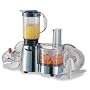 Kenwood FP186 450W chrome compact food processor with liquidiser