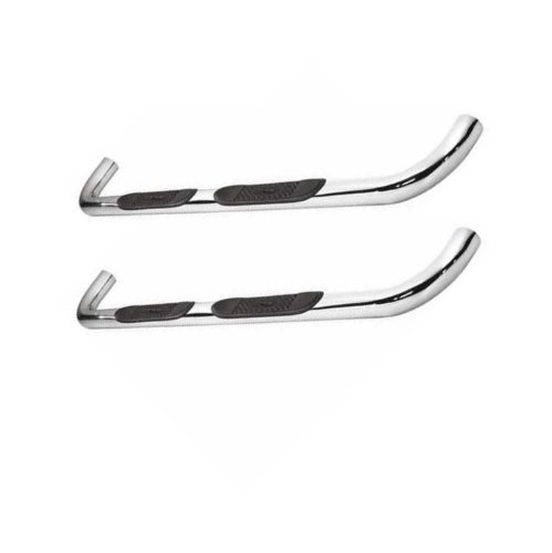 2001-2013 Chevy Silverado 1500 Ext Cab Stainless Steel 3'' Side Step Bars/Nerf Bars/Running Board On Sale