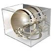 BCW BallQube Mini Helmet Holder Display MIRROR BACK - Football Helmet, Goalie Mask, Racing Helmet - Sports Memoriablia Display Case - Sportscards Collecting Supplies