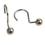 Maytex Heavy Metal Ball Shower Curtain Rings, Chrome