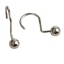 Maytex Heavy Metal Ball Shower Curtain Rings, Chrome