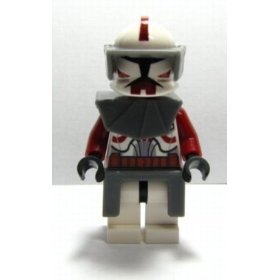 LEGO Star Wars LOOSE Mini Figure EPII Clone Wars Commander Fox with Twin Blaster Pistols (Maroon)