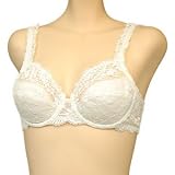 Orlfa $59 White Lace Mesh Full Coverage Bra #0317 sz 34B