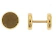 Gold Plated Stainless Steel Plain Fake Plug - 16G Earwire - 0G - Sold in Pairs