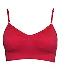 Fushia Seamless Sports Bra Adjustable Strap Included Bra Cups