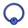 16 Gauge 5/16" Blue Anodized Titanium Ball Captive Ring