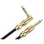 Monster Rock Instrument Cable - 3 Feet - Angled 1/4-Inch Plugs