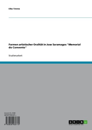 Formen artistischer Oralität in Jose Saramagos 