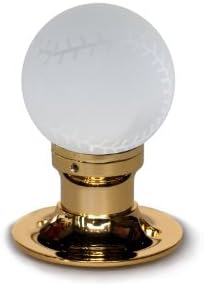 Krystal Touch of New York 3660BPA Baseball Passive Doorknob, 2.5-Inch, Brass