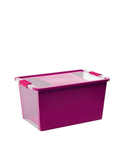 Kis Set Contenitore Organizzazione Spazi 5 pezzi Bi Box Viola/Trasparente