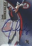Juan Gonzalez, Cleveland Indians Autographed Card
