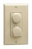 Leviton R01-RTD01-10I Decora Duo Fan Control and 300-Watt Dimmer Ivory