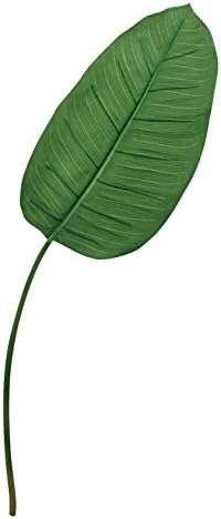 Laura Cole Banana Leaf Silk Flower Stems, 31-Inch, Green, Set of 12