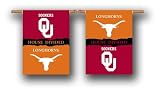 BSI Oklahoma Sooners House Divided with the Texas Longhorns 28x40 Banner