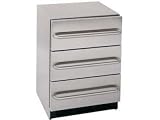 Summit : Outdoor 3-Drawer Refrigerator STAINLESS STEEL