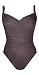 Miraclesuit women's Sanibel Swimsuit, Chocolate, 16w